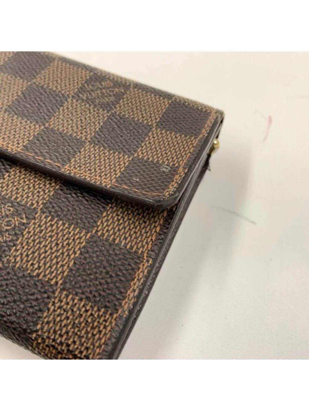 Louis Vuitton Damier Portefeuille Sarah Bifold Wallet Brown